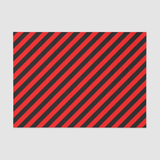 Mousseline Papier Tissu Diagonal Rouge/Noir (Recto)