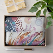 Mousseline Papier Tissu Dot Peint Dragon Vibrant (Cadeau)