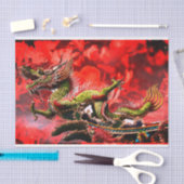 Mousseline Papier Tissu Dragon Imaginaire (Artisanat)