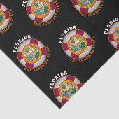 Mousseline PAPIER TISSU DRApeau de Floride (Détail)