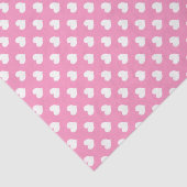 Mousseline Papier Tissu du coeur blanc (Détail)