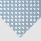 Mousseline Papier Tissu du coeur blanc (Détail)