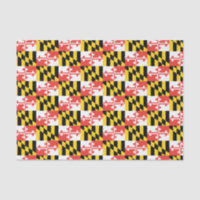 Papier Tissu du drapeau du Maryland