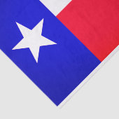 Mousseline Papier Tissu du drapeau du Texas (Détail)