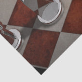 Mousseline papier tissu du jeu d'échecs (Détail)