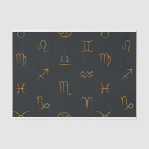 Mousseline Papier Tissu du panneau Zodiac