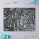 Mousseline papier tissu du train à vapeur (Artisanat)