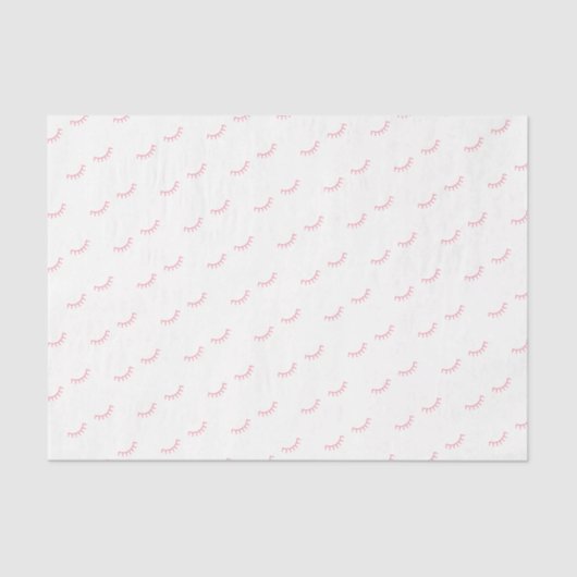 Mousseline Papier Tissu Eyelashes - BLANC (Recto)