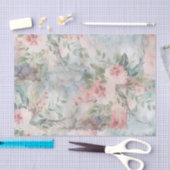 Mousseline Papier Tissu Fancy Peony (Artisanat)