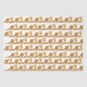 Mousseline Papier Tissu - Fer d'angle doré (Recto)