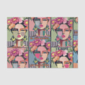 Mousseline Papier Tissu Fiesta (Recto)