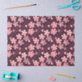 Mousseline papier tissu fleurs cerisier (Artisanat)