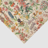 Mousseline Papier Tissu Fleurs vintages (Détail)