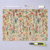 Mousseline Papier Tissu Fleurs vintages (Artisanat)