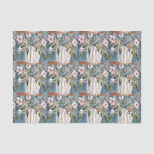 Mousseline Papier Tissu Floral