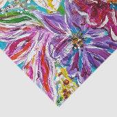 Mousseline Papier Tissu Floral (Détail)