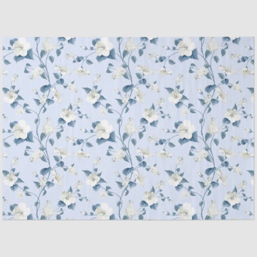 Mousseline Papier Tissu Floral (Recto)
