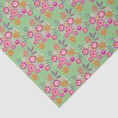 Mousseline Papier Tissu Floral (Détail)