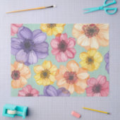 Mousseline Papier Tissu Floral (Artisanat)