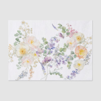 Mousseline Papier Tissu Floral Abee
