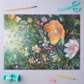 Mousseline Papier Tissu Floral de printemps (Artisanat)