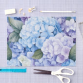 Mousseline Papier Tissu Floral Hydrangée (Artisanat)