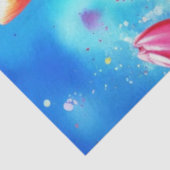 Mousseline Papier Tissu Floral Ressort (Détail)