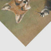 Mousseline Papier Tissu Fox (Détail)