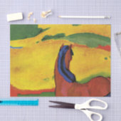 Mousseline Papier Tissu FRANZ MARC CHEVAUX (Artisanat)