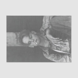 Mousseline Papier Tissu Fumer Garçon vintage