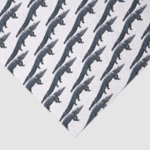 Mousseline Papier Tissu Gator Walking (Détail)