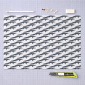 Mousseline Papier Tissu Gator Walking (Artisanat)
