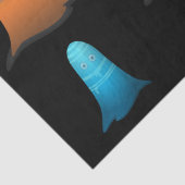 Mousseline Papier Tissu Ghosts coloré (Détail)