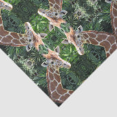 Mousseline Papier Tissu Giraffe (Détail)
