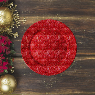 Mousseline Papier Tissu Glitter Red Decoupage