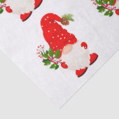 Mousseline Papier Tissu Gnome en bois de Noël (Détail)