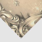 Mousseline Papier Tissu Gold Décor (Détail)