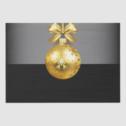 Mousseline Papier Tissu Gold Orament (Recto)