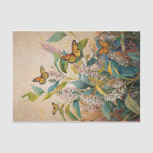 Mousseline Papier Tissu Golden Monarch Milkweed & Meadow
