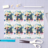 Mousseline Papier Tissu Gorilla Abstrait (Artisanat)