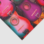 Mousseline Papier Tissu Guitare (Détail)