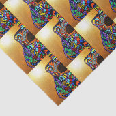 Mousseline Papier Tissu Guitare (Détail)