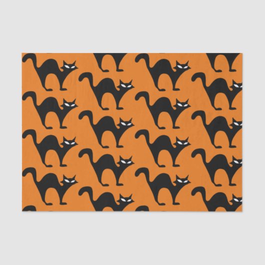 Mousseline Papier Tissu Halloween (Recto)