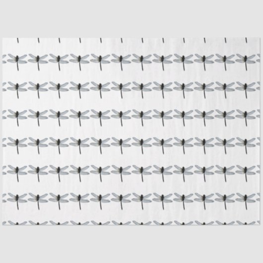 MOUSSELINE PAPIER TISSU HALLOWEEN DRAGONFLY (Recto)