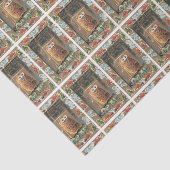 Mousseline Papier Tissu Halloween Owl (Détail)