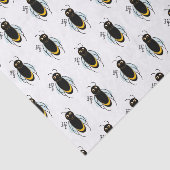 Mousseline Papier Tissu Happy Bee (Détail)