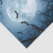Mousseline Papier Tissu Haunted Moonlight Halloween Découpage (Détail)