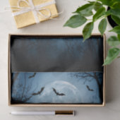 Mousseline Papier Tissu Haunted Moonlight Halloween Découpage (Cadeau)