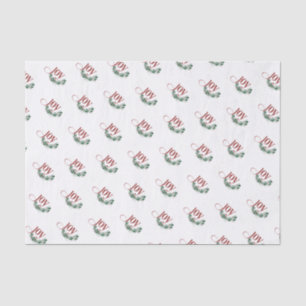 Mousseline Papier Tissu Holiday Joy