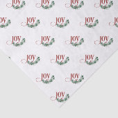 Mousseline Papier Tissu Holiday Joy (Détail)